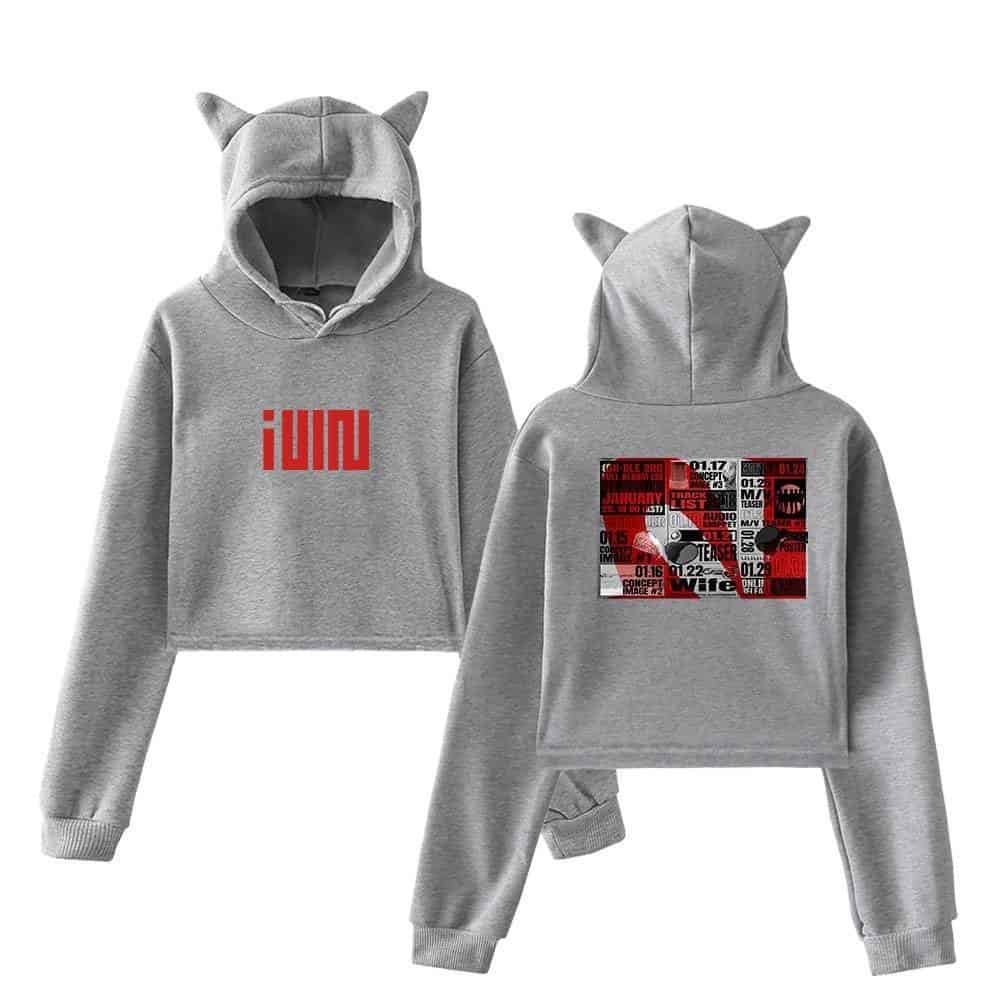 Gidle Cropped Hoodie #10 - Image 4