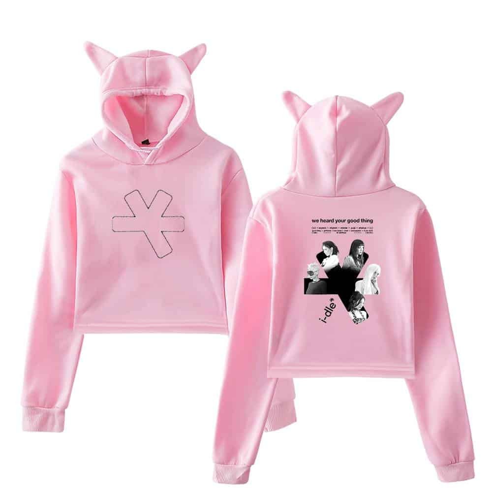 I-dle Cropped Hoodie #3 - Image 5