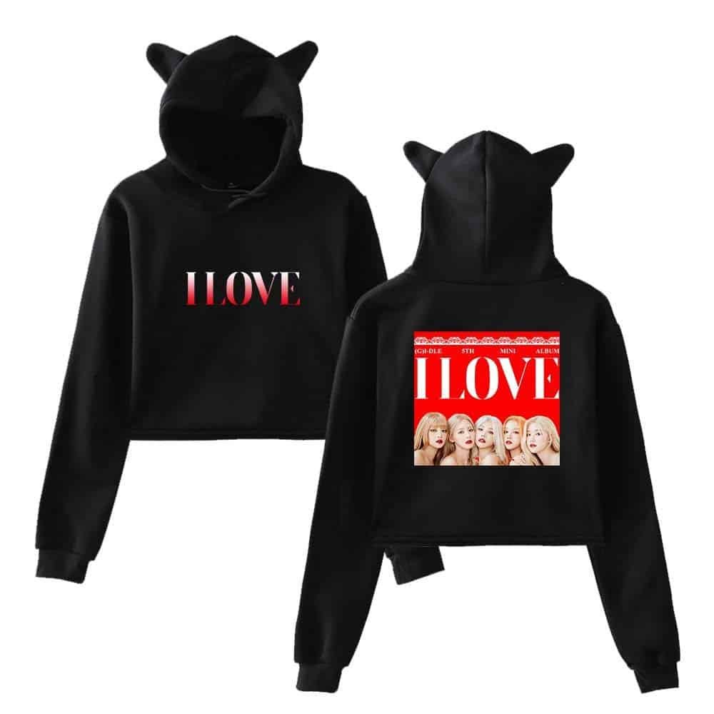 Gidle Cropped Hoodie #3 - Image 2