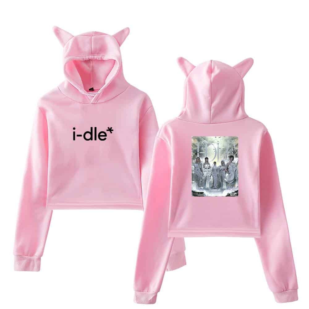 I-dle Cropped Hoodie #4 - Image 5