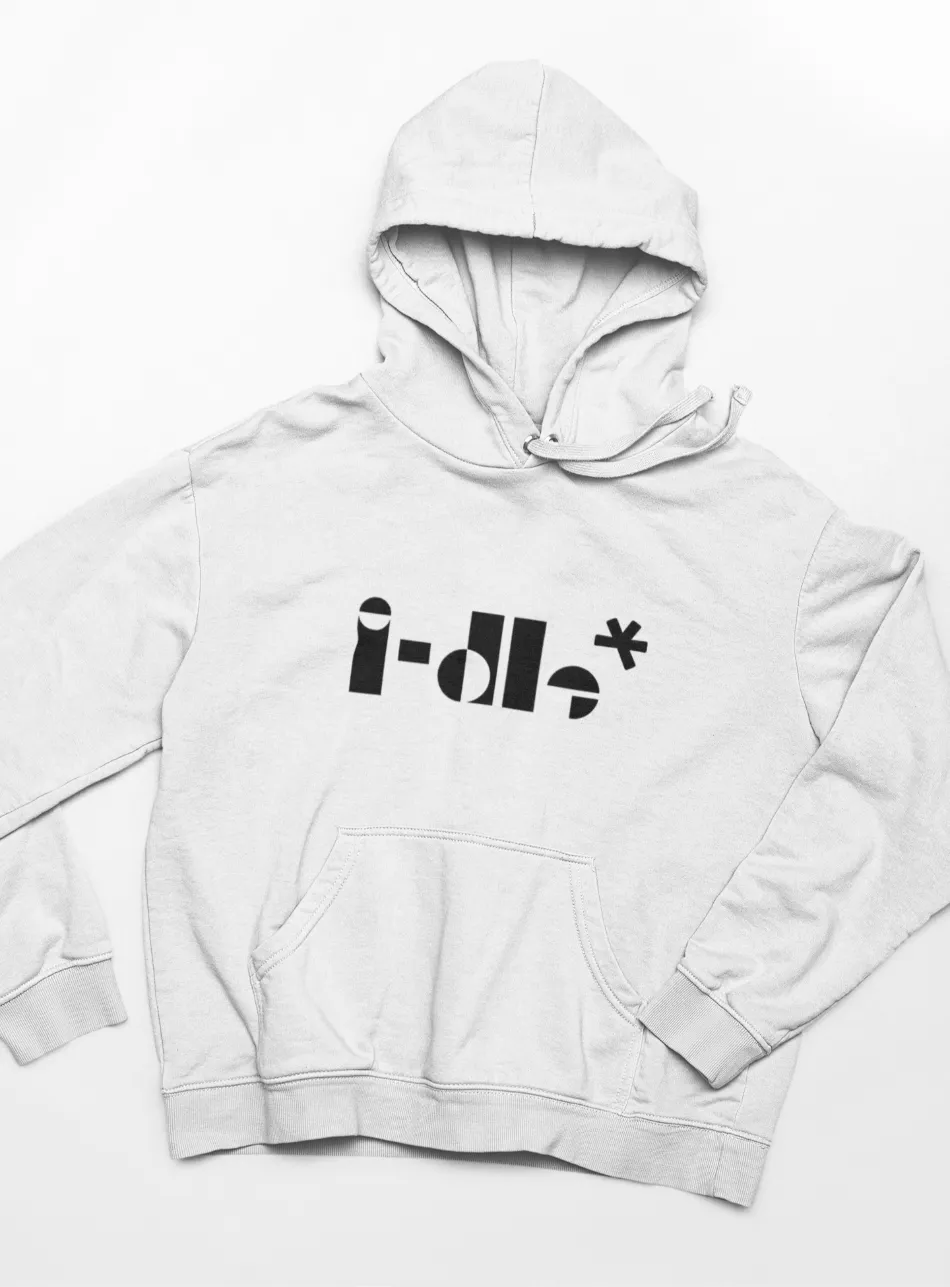 G-IDLE Black Logo Hoodie